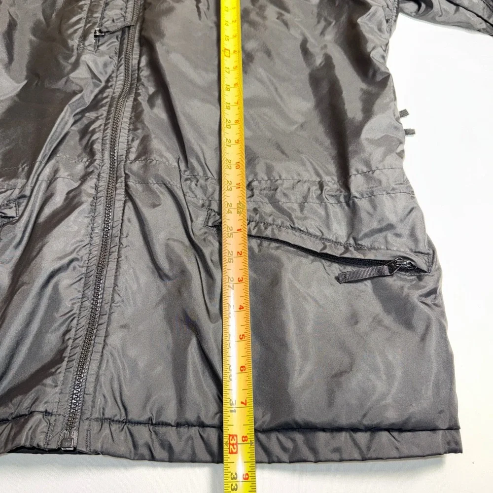 Columbia Mens XL Tall Black Fleece Lined Full Zip Nylon Jacket  XL-T Pit Zips‎